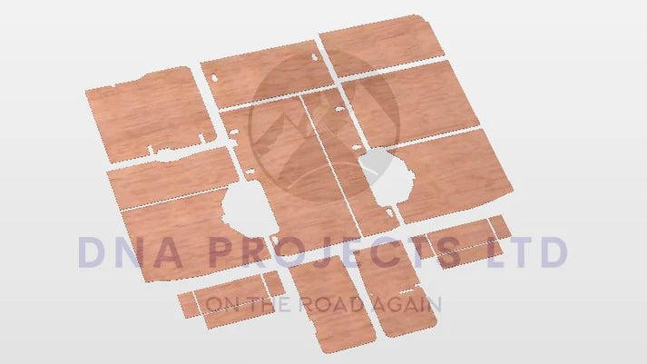 Ford Transit 2000 to 2014 Full Ply Lining Kit L3 LWB FWD