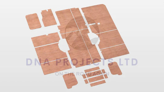 Ford Transit 2014 Onwards Full Ply Lining Kit L4 XLWB RWD