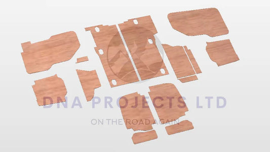 Ford Transit Connect 2014 to 2024 Full Ply Lining Kit L1H1 Base Model