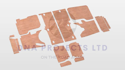 Ford Transit Connect 2014 to 2024 Full Ply Lining Kit L2H1 Base Model