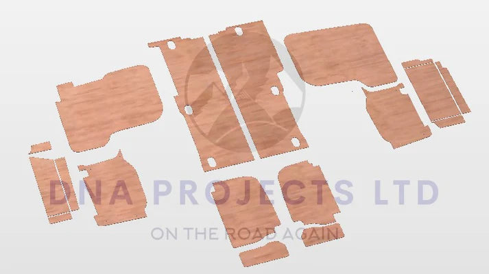 Ford Transit Connect 2014 to 2024 Full Ply Lining Kit L2H1 Base Model