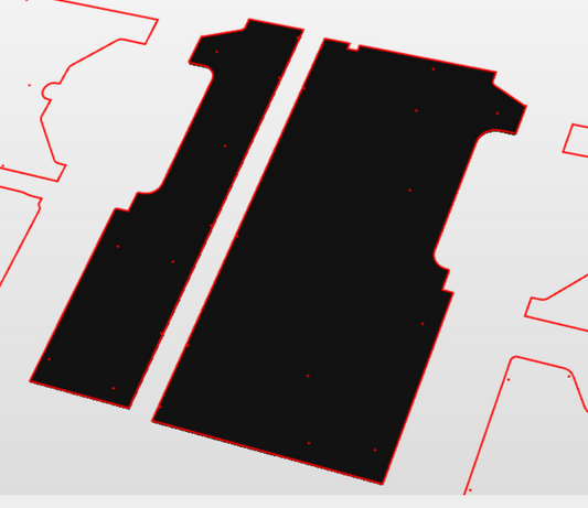 Custom Order (Alex Marks) Transit Custom Phenolic floor 12mm ply.