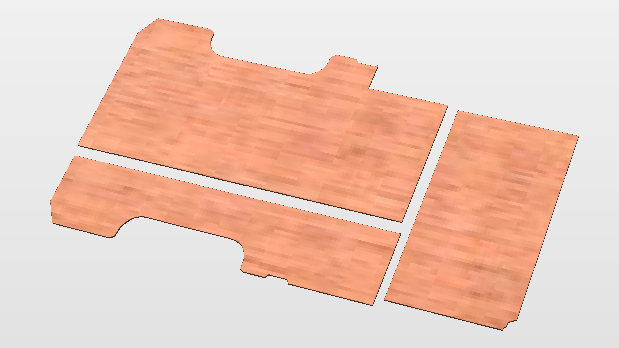 Mercedes Sprinter 2018 to Present MWB Floor in 12mm ply no lashing holes