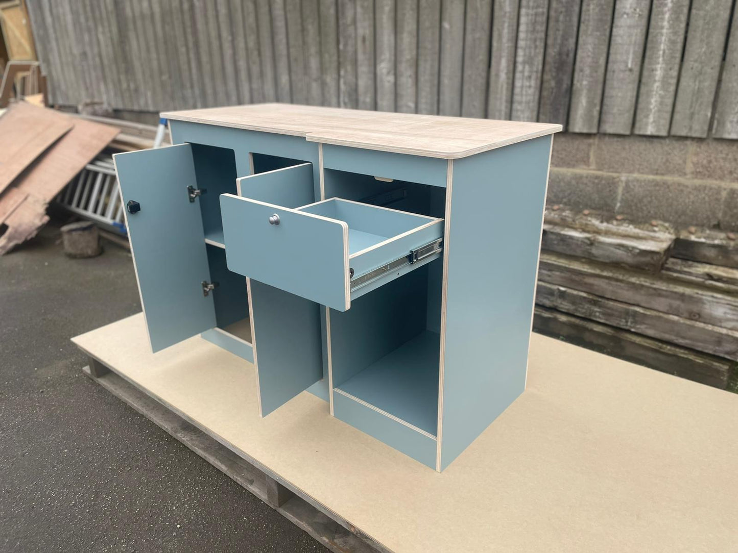 Campervan Universal Kitchen Pod – MDF or Lightweight Ply – Easy Assembly – Premium Large Unit