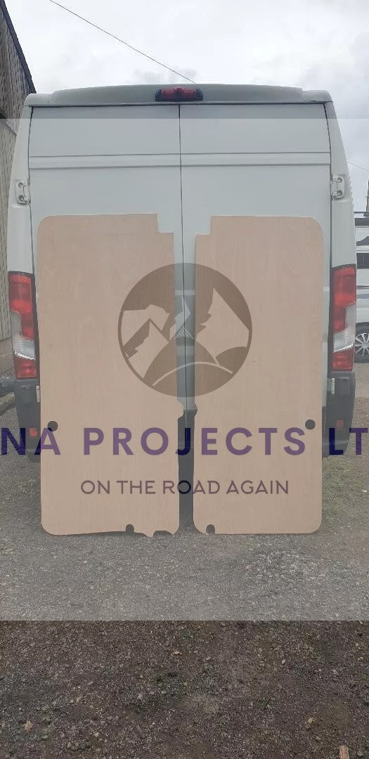 Fiat Ducato 2006 on Campervan Rear Door Ply Panels x 2 Fit H2