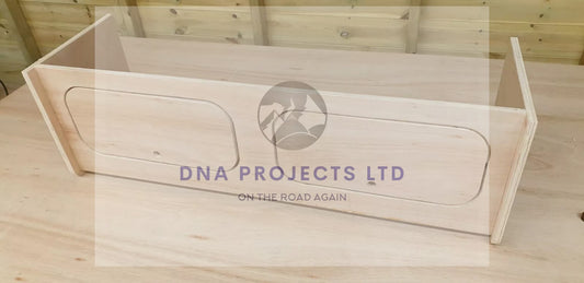 Campervan Furniture Top Locker 15mm Lightweight Ply Or 15mm MDF 250mm Height and 250mm Depth by 300/600/900/1000/1200mm Length cam lock design