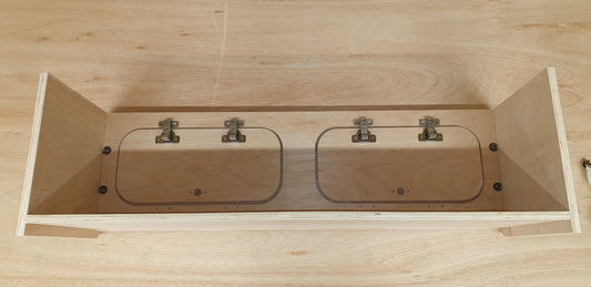 (Custom Order Goda) Campervan Furniture Top Locker 15mm Lightweight Ply cam lock design
