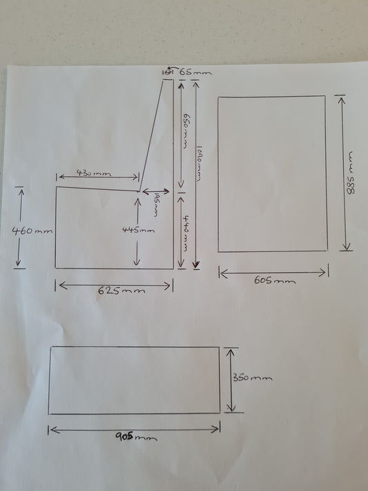 Custom order (Alan) Units as description below.