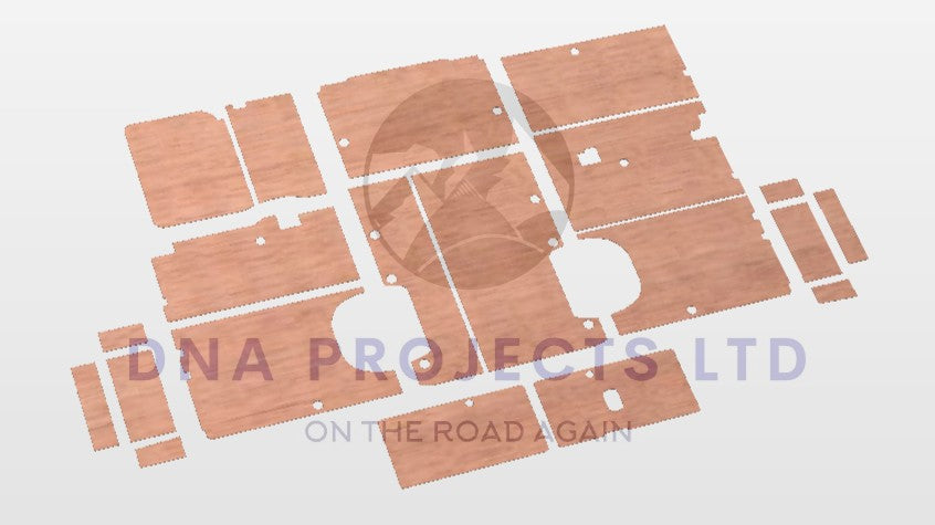 Citroen Relay 2006 to Present Full Ply Lining Kit L3H2 LWB (With Full Height Sides)