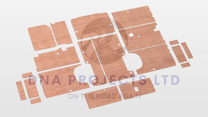 Fiat Ducato 2006 to Present Full Ply Lining Kit L3H2 LWB (With Full Height Sides)