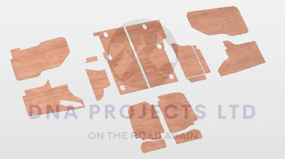 Ford Transit Connect 2014 to 2024 Full Ply Lining Kit L1H1 Base Model