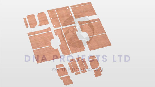 Vauxhall Movano 2010 - 2021 EXLWB L4 - Full ply lining kit INC FLOOR