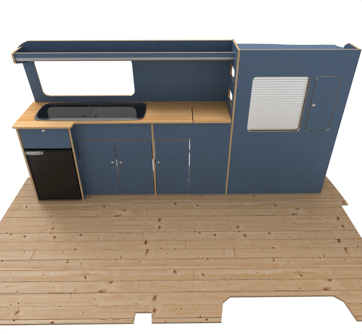 VW Volkswagen T7 Transporter 2024 Onwards Campervan Kitchen Units LWB Version 2