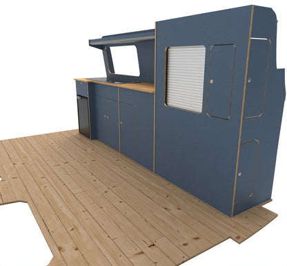 VW Volkswagen T7 Transporter 2024 Onwards Campervan Kitchen Units LWB Version 2