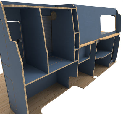 VW Volkswagen T7 Transporter 2024 Onwards Campervan Kitchen Units LWB Version 2