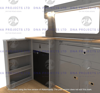 VW Volkswagen T6 Transporter 2024 Onwards Campervan Kitchen Units LWB Version 2