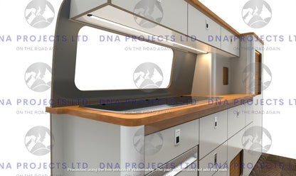 Transit Custom 2023 onwards  Campervan Kitchen Units SWB Version 1
