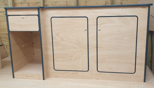 XL Campervan Universal Kitchen Pod – MDF or Lightweight Ply – Easy Assembly – Premium Large Unit
