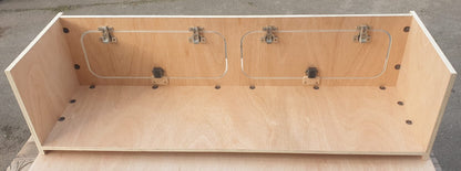 Campervan Furniture Top Locker 15mm Lightweight Ply Or 15mm MDF 300mm Height and 300mm Depth by 300/600/900/1000/1200mm Length cam lock design