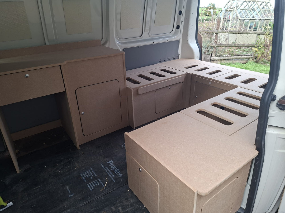 U-Shape Campervan Kitchen, Seating and Bed Furniture