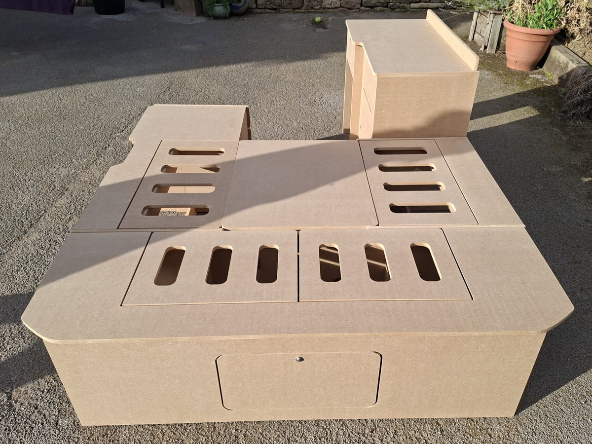 U-Shape Campervan Kitchen, Seating and Bed Furniture
