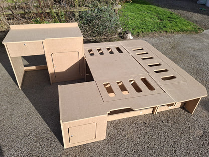 U-Shape Campervan Kitchen, Seating and Bed Furniture