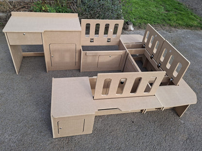 U-Shape Campervan Kitchen, Seating and Bed Furniture