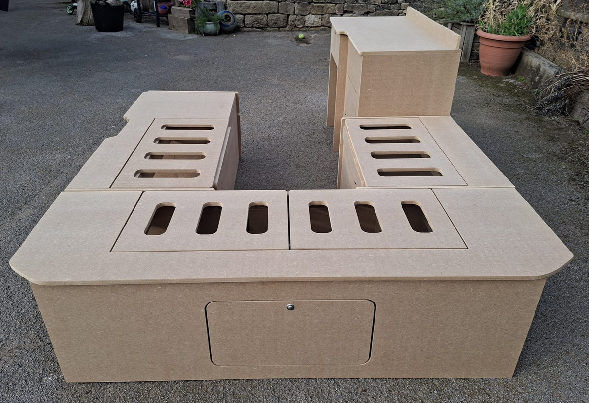 U-Shape Campervan Kitchen, Seating and Bed Furniture
