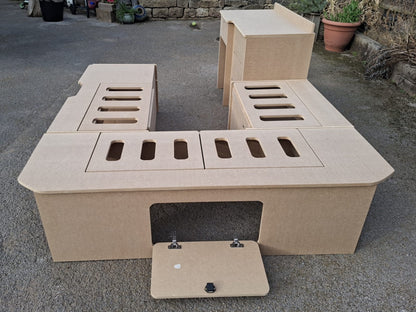 U-Shape Campervan Kitchen, Seating and Bed Furniture