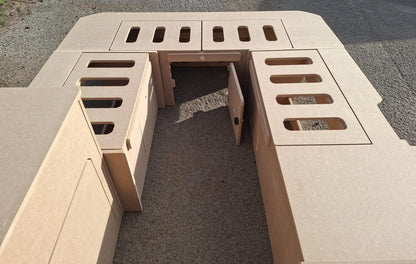 U-Shape Campervan Kitchen, Seating and Bed Furniture