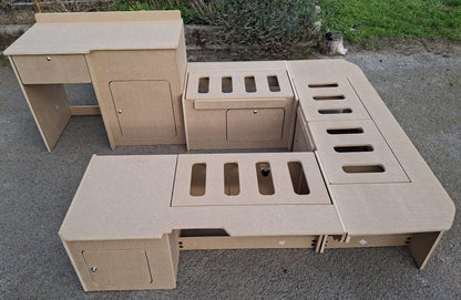 U-Shape Campervan Kitchen, Seating and Bed Furniture